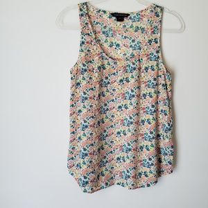 French Connection | Floral Scoop Neck Tank Top